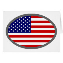 USA Flag Design! Greeting Cards
