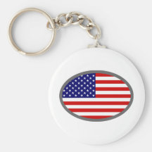 USA Flag Design! Key Chain