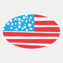 USA flag design pic.gif Oval Stickers