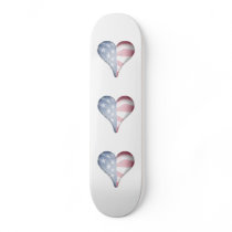 USA Flag Fade Skateboard Deck