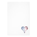 USA Flag Fade Stationery Design