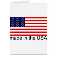 USA Flag Greeting Card