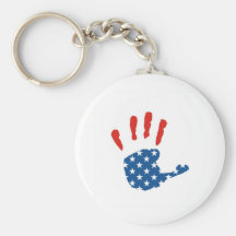 USA  flag HAND Key Chains