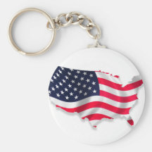 USA Flag Keychains