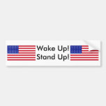 USA-Flag-Large, USA-Flag-Large, Wake Up! Stand Up! Bumper Stickers