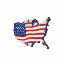 USA Flag Map 1B Polo Shirt