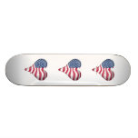 USA Flag Painting Skate Decks