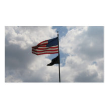 USA Flag Photo Business Card Template