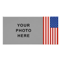USA flag Photo Greeting Card