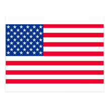 usa flag post card