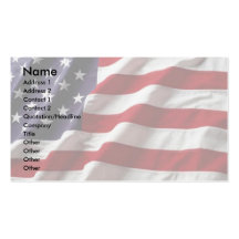 USA Flag Profile Card Business Card