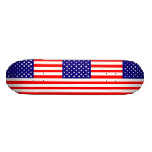 USA Flag Skateboard Deck