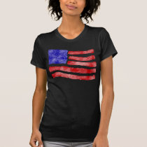 USA FLAG SKETCH t-shirts