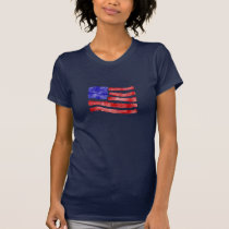 USA FLAG SKETCH t-shirts