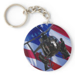 USA FLAG SWAT HELICOPTER KEYCHAIN