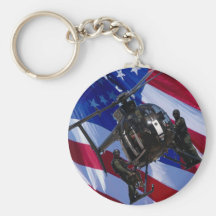 USA FLAG SWAT HELICOPTER KEYCHAIN