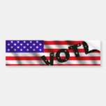 USA flag VOTE copy Bumper Stickers