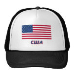 USA Flag with name in Russian Mesh Hat