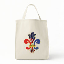 USA Fleur de lis custom design Bags