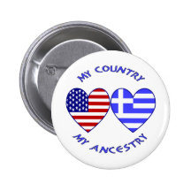 USA / Greek Country Ancestry Pins