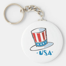 USA Hat Key Chain