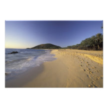 USA, Hawaii, Maui, Footprints in sand, Makena Art Photo