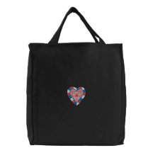 USA Heart Canvas Bag