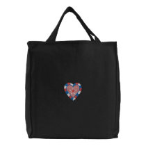 USA Heart Canvas Bag