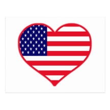 USA I Love America Post Cards