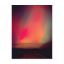 USA, Idaho. Aurora borealis, northern lights at Postcards