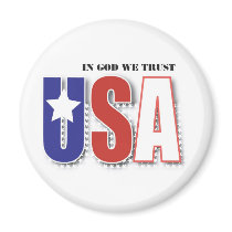 USA "In God We Trust" Magnet