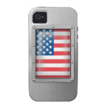 USA in Stainless Steel Case-Mate iPhone 4 Cases