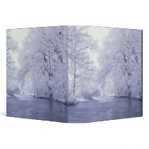 USA, Kentucky, Louisville. Snow covered 3 Ring Binders