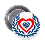USA-laurel-heart Button
