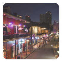 USA, Louisiana, New Orleans. French Quarter, Square Stickers
