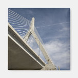 USA, Massachusetts, Boston. The Zakim Bridge. Refrigerator Magnet