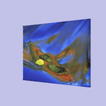 USA, Michigan, Upper Peninsula, birch leaf in canvas prints