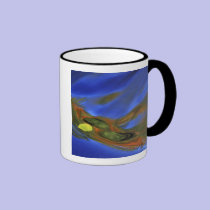 USA, Michigan, Upper Peninsula, birch leaf in mugs