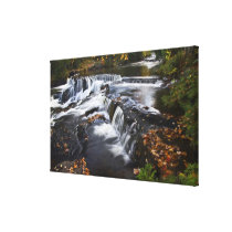 USA, Michigan, Upper Peninsula. Bond Falls and Stretched Canvas Prints