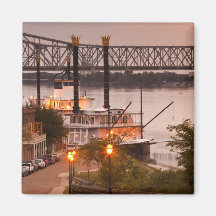 USA, Mississippi, Natchez. Natchez Under the Refrigerator Magnet