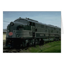 USA, New York Central EMD E8 passenger diesel Greeting Card