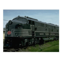 USA, New York Central EMD E8 passenger diesel Postcards
