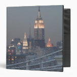 USA, New York City, View of Manhattan Bridge, 3 Ring Binders