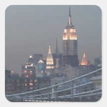 USA, New York City, View of Manhattan Bridge, Stickers