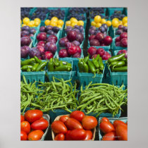 USA, New York State, New York, Vegetables and Print