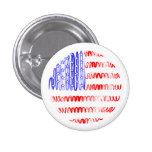 USA on White Buttons