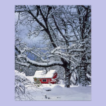 USA, Oregon, Clackamas County. Fresh snow covers posters