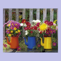 USA, Oregon, Portland. Antique enamelware posters