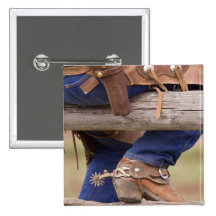 USA, Oregon, Seneca, Ponderosa Ranch. Cowboy Pins