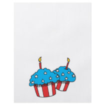 USA patriotic cupcakes Full Color Flyer